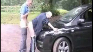 Gay sex in a car
