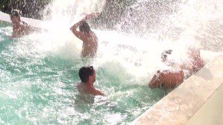 Massive gay sex party